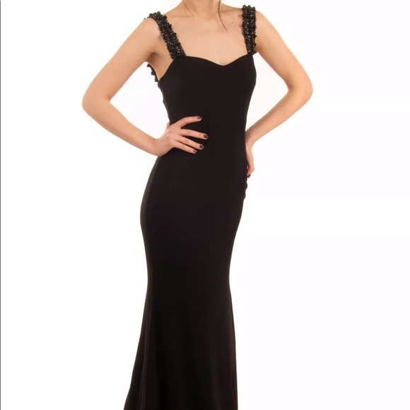 Badgley Mischka trumpet gown - Picture 2 of 11